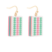 Mahjong Dangle Earrings - Golden Stella