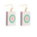Mahjong Dangle Earrings - Golden Stella