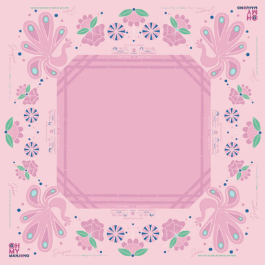 Mahjong Mat - Birdie Pink - Oh My Mahjong