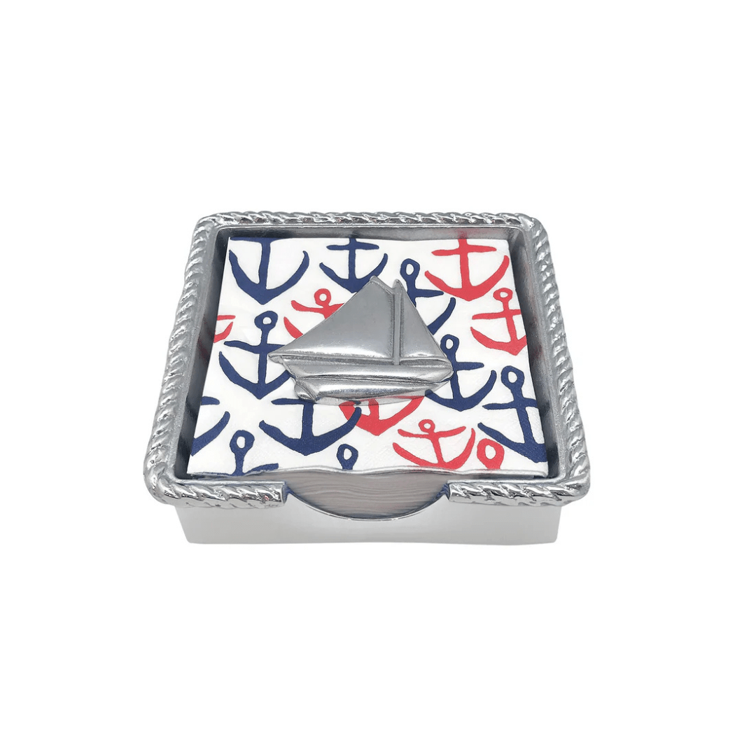 Mariposa Sailboat Rope Napkin Box Set - Mariposa