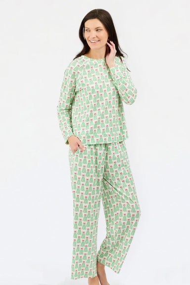 Mary Square Annie Long Sleeve & Pant PJ Set - Rosy Woodlands - Mary Square