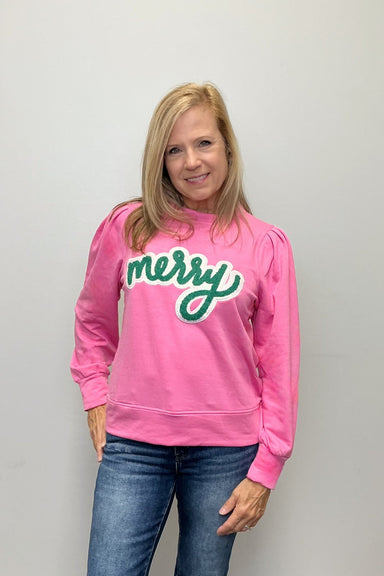 Mary Square Sweatshirt - Kelly Merry Pink - Mary Square