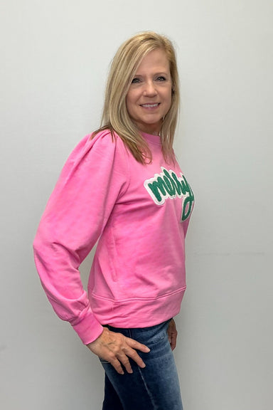 Mary Square Sweatshirt - Kelly Merry Pink - Mary Square