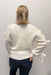 Molly Bracken Solid Knit Bow Sleeve Sweater - Off White - Molly Bracken