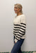 Molly Bracken Striped Knit Sweater - Off White/Black - Molly Bracken