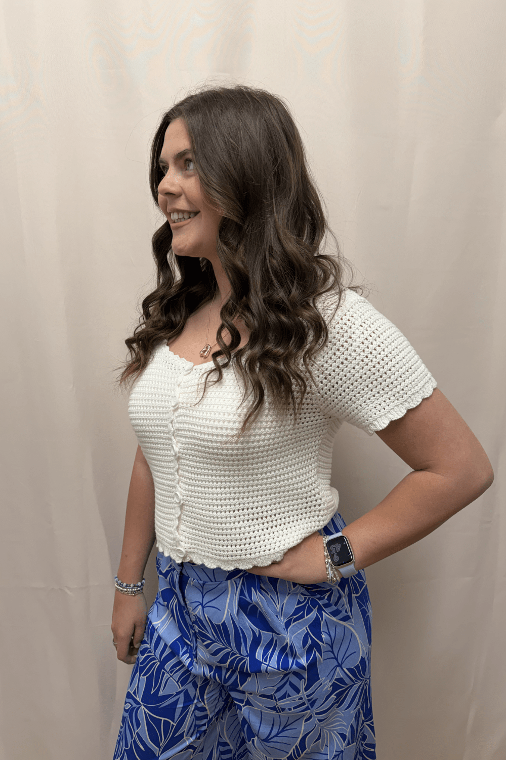 Molly Bracken White Knitted Cardigan - Molly Bracken