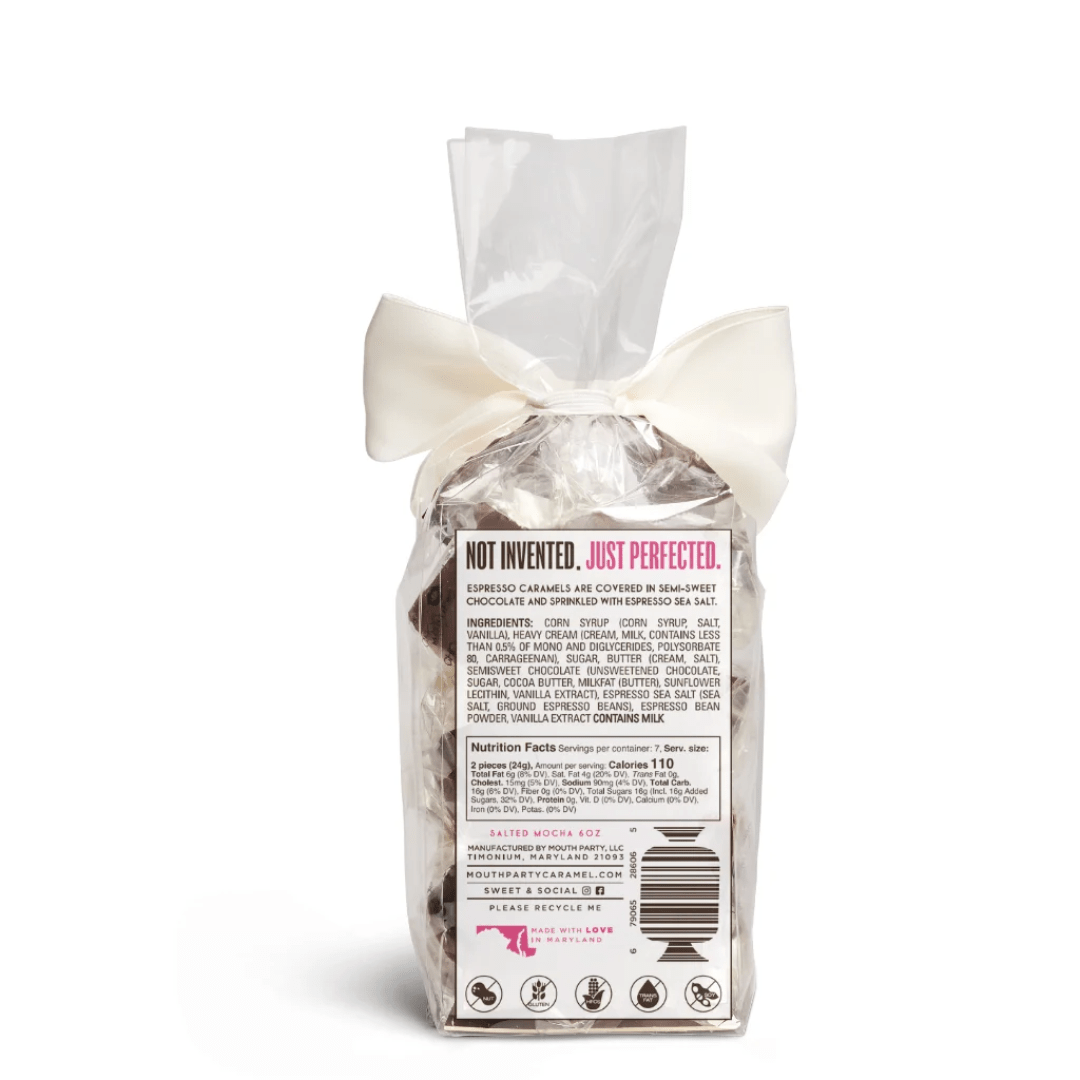 Mouth Party Caramel Gift Bag - 6oz - Salted Mocha - Mouth Party