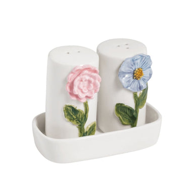 Mud Pie Flower Salt and Pepper Set - Mud Pie