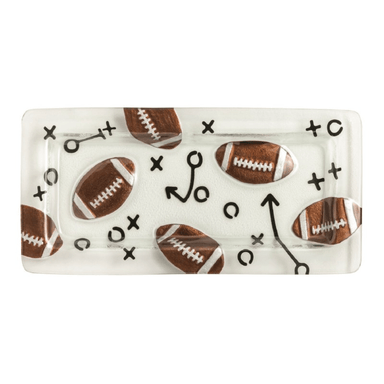 Mud Pie Football Glass Tray - Mud Pie
