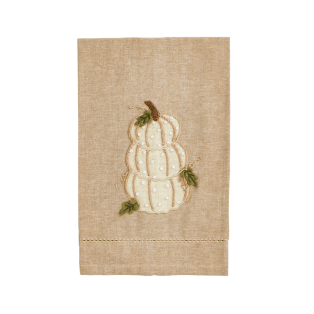 Mud Pie French Knot Pumpkin Towels - Mud Pie