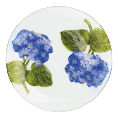 Mud Pie Glass Plate - Hydrangea - Mud Pie