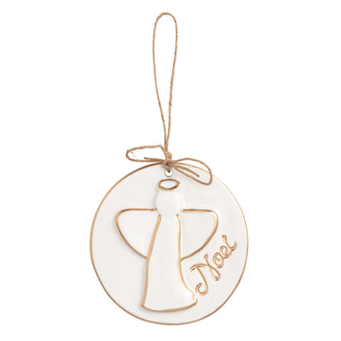 Mud Pie Gold Disc Ornament - Mud Pie