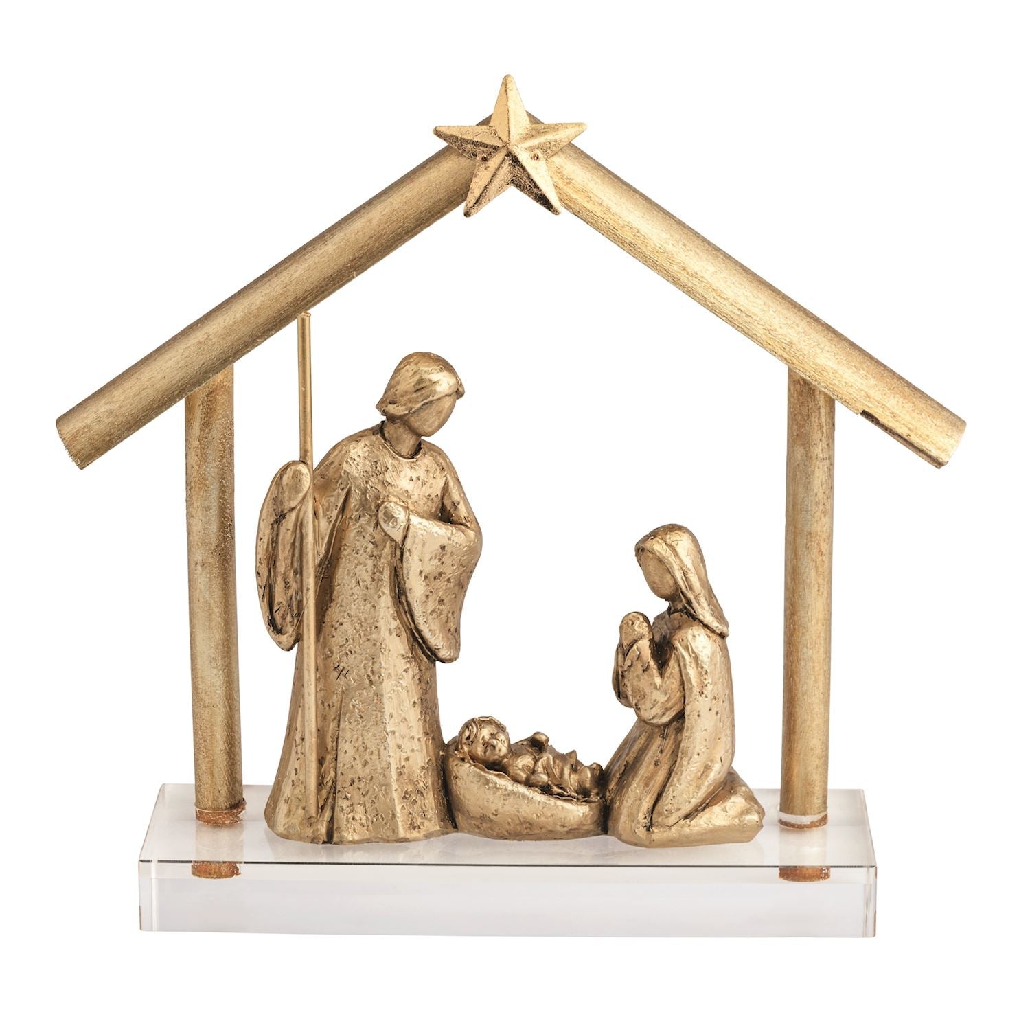 Mud Pie Gold Nativity Display - Mud Pie