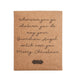Gift box lid printed with a guardian angel sentiment