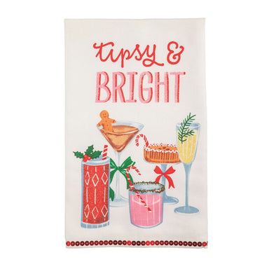 Mud Pie Holiday Bar Glitter Towels - Mud Pie