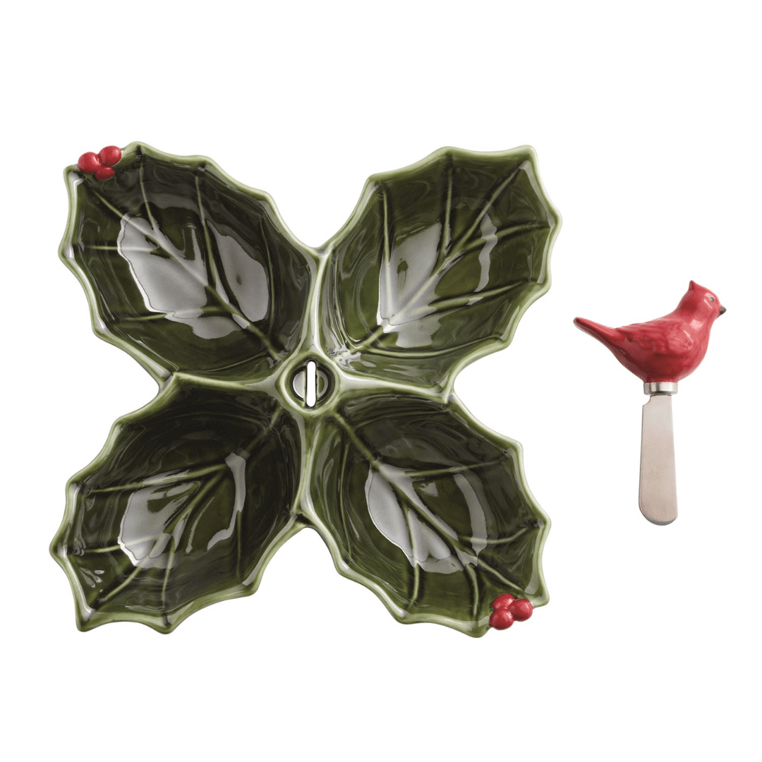 Mud Pie Holly Sectioned Server Set - Mud Pie