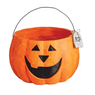 Mud Pie Jack-O-Lantern Treat Bucket - Mud Pie