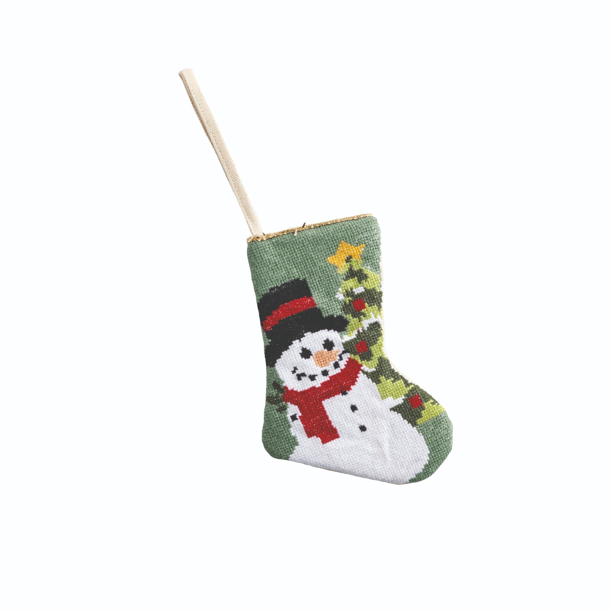 Mud Pie Mini Needlepoint Stocking - Mud Pie