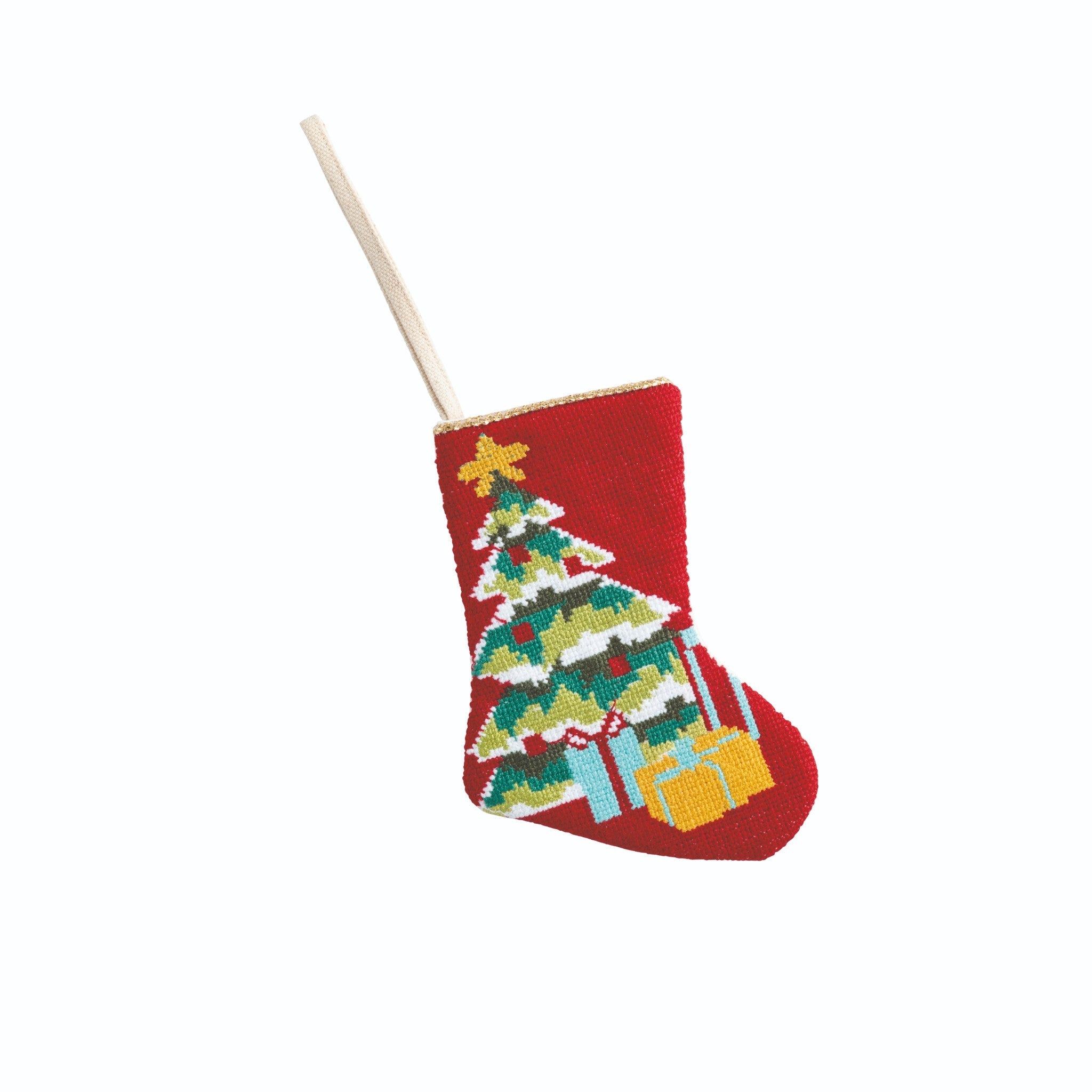 Mud Pie Mini Needlepoint Stocking - Mud Pie