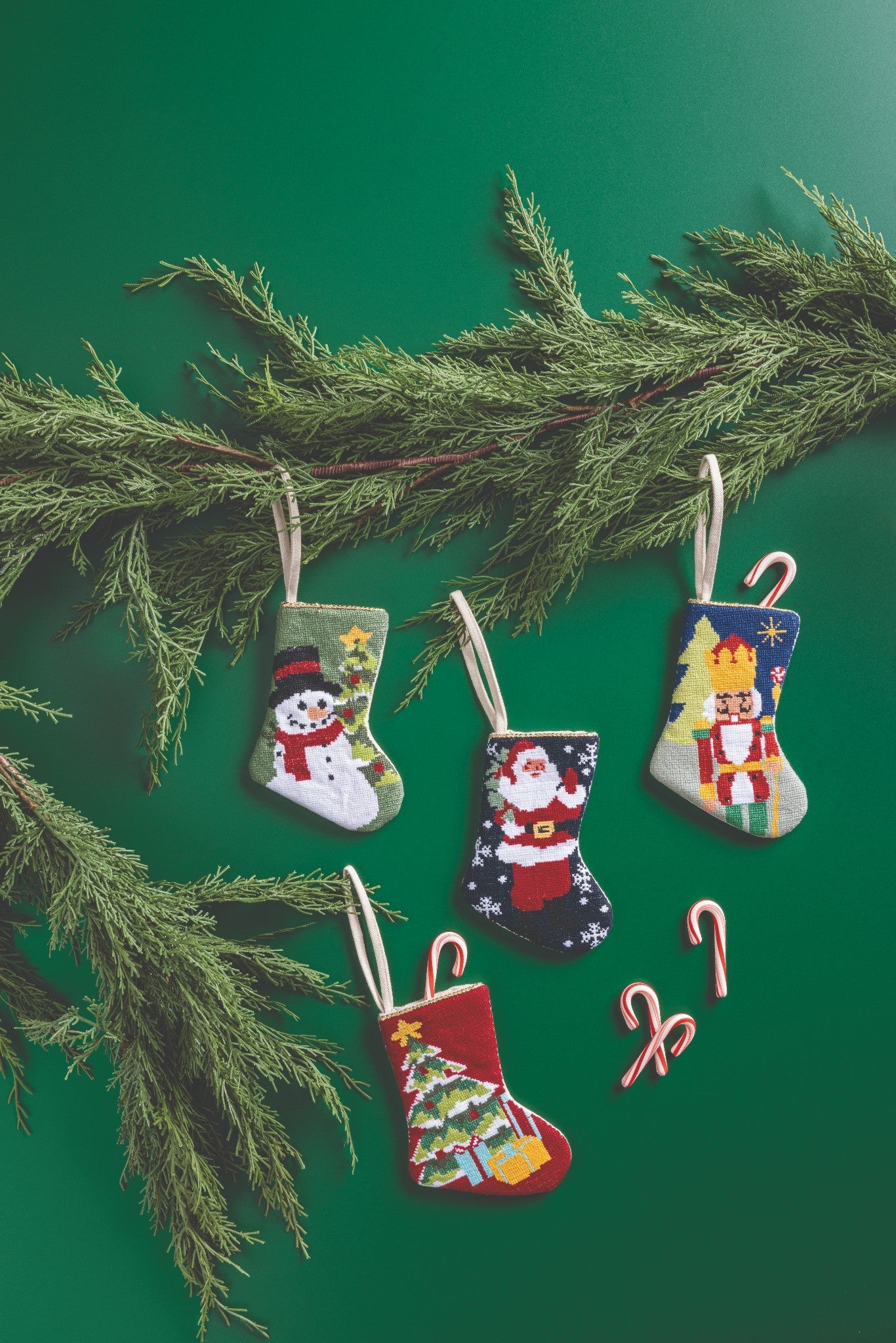 Mud Pie Mini Needlepoint Stocking - Mud Pie