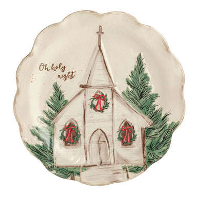 Mud Pie Nativity Church Platter - Mud Pie