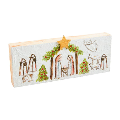 Mud Pie Nativity Plaque - Mud Pie