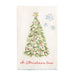Cotton hand towel with a Christmas tree design