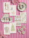 Nutcracker towels on a pink striped background