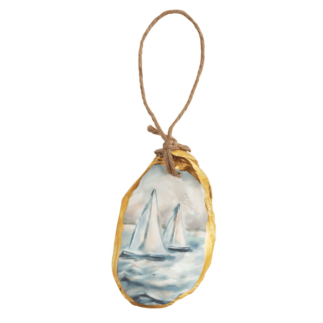 Mud Pie Oyster Beach Scene Ornament - Mud Pie
