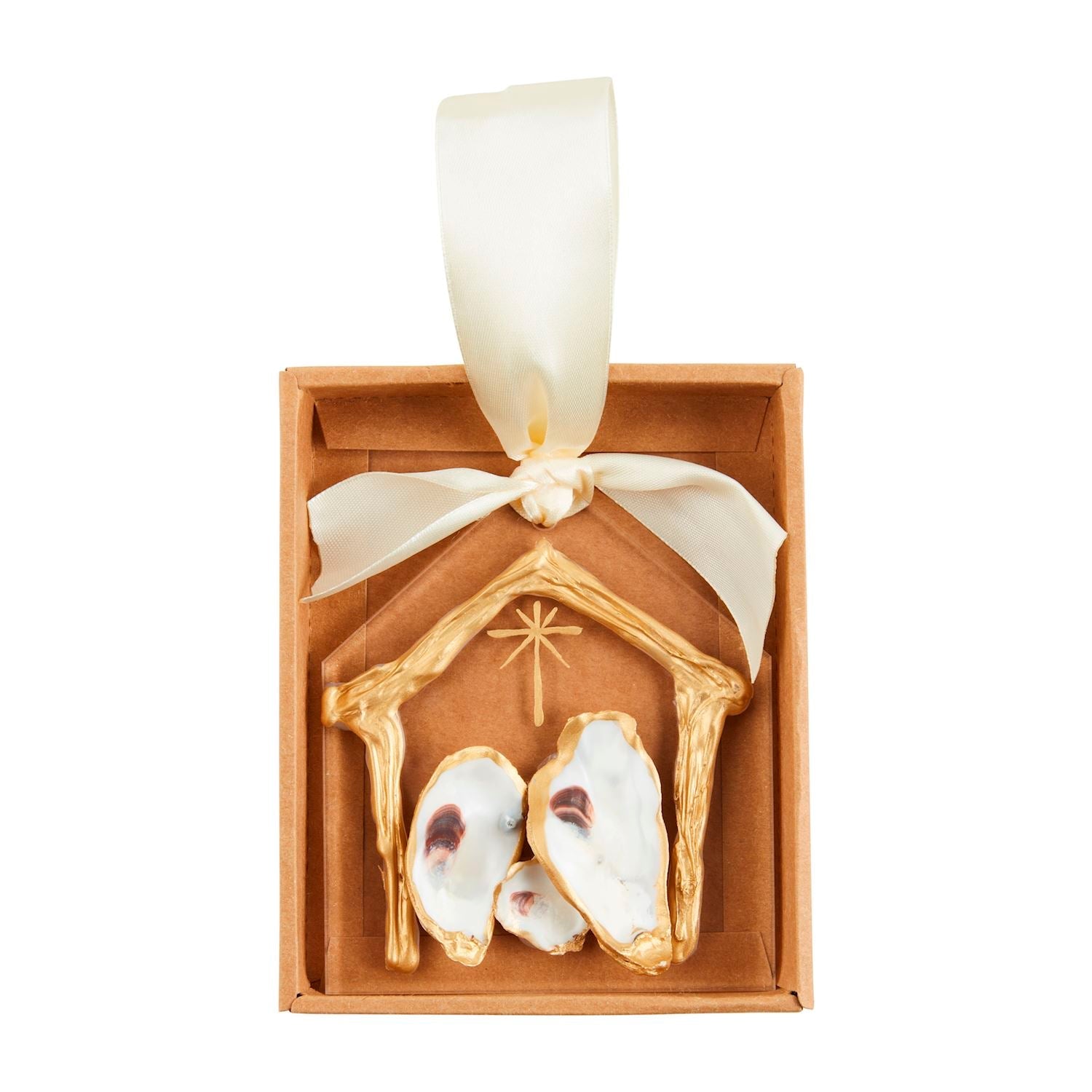 Mud Pie Oyster Nativity Ornament - Mud Pie