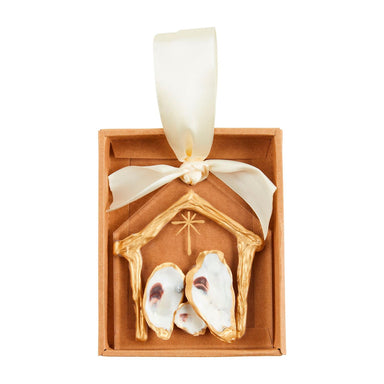Mud Pie Oyster Nativity Ornament - Mud Pie