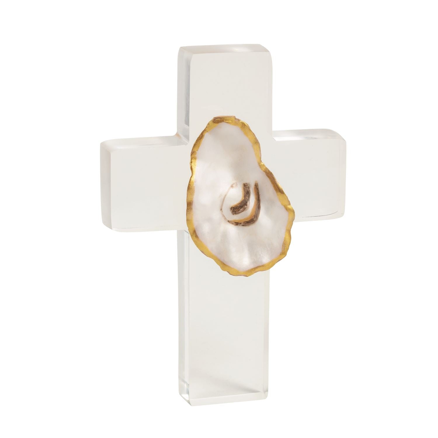 Mud Pie Oyster Shell Cross - Mud Pie