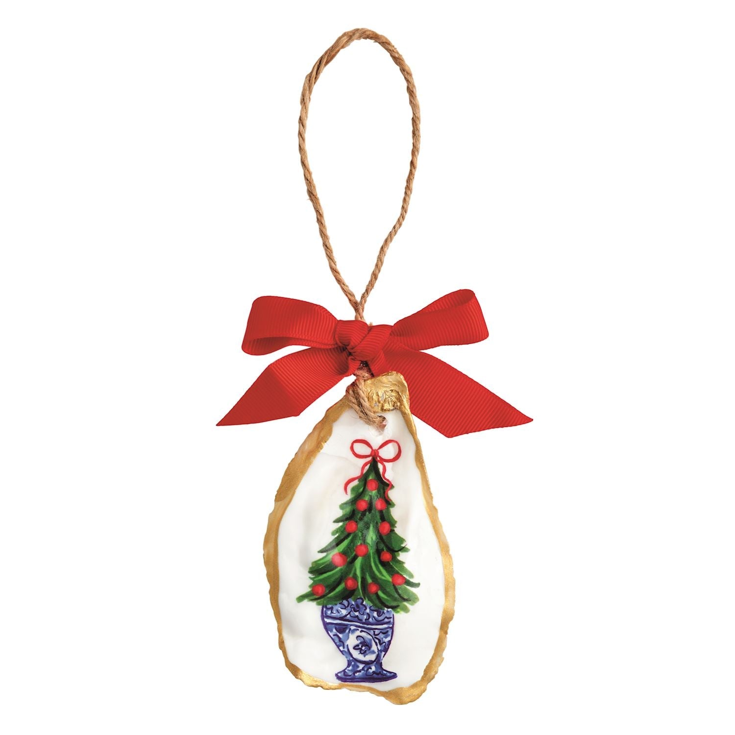 Mud Pie Oyster Topiary Ornament - Mud Pie