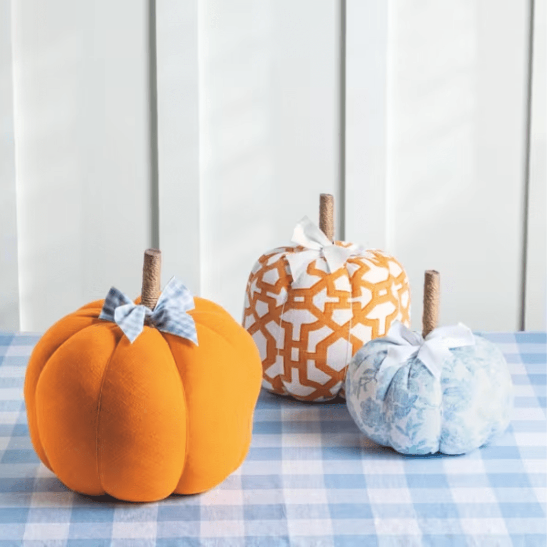 Mud Pie Patterned Pumpkins - Mud Pie