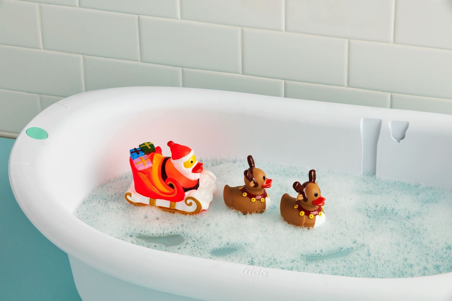 Mud Pie Santa and His Reinducks Bath Toy Set - Mud Pie