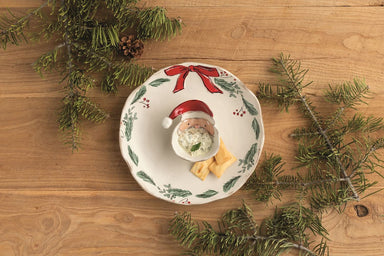 Mud Pie Santa Face Christmas Chip & Dip Set - Mud Pie