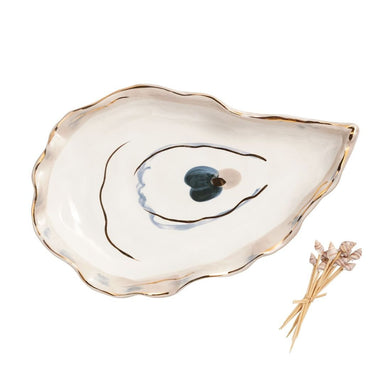 Mud Pie Small Oyster Platter Pick Set - Mud Pie