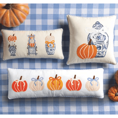 Mud Pie Square Pumpkin Topiary Pillow - Mud Pie