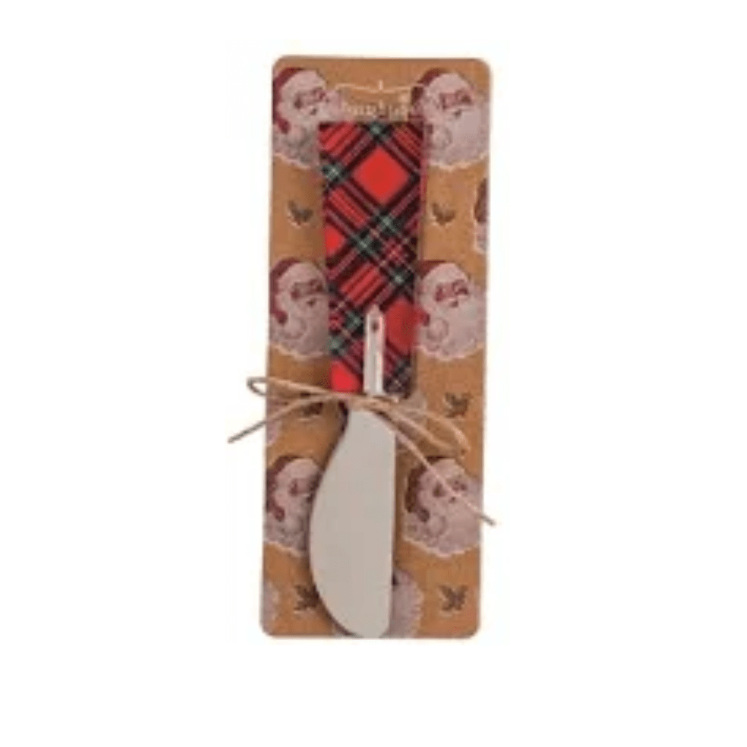 Mud Pie Tartan & Bauble Spreader - Mud Pie