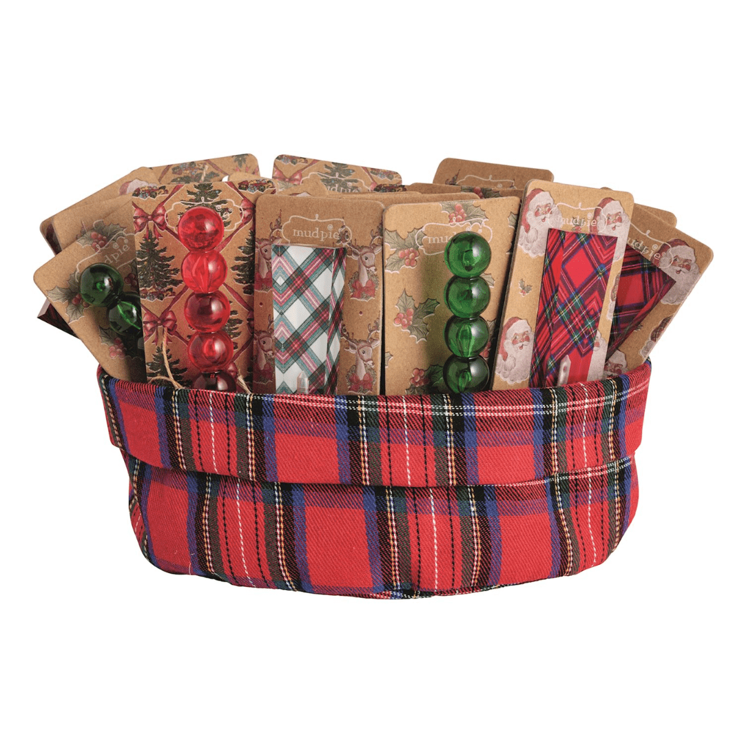 Mud Pie Tartan & Bauble Spreader - Mud Pie