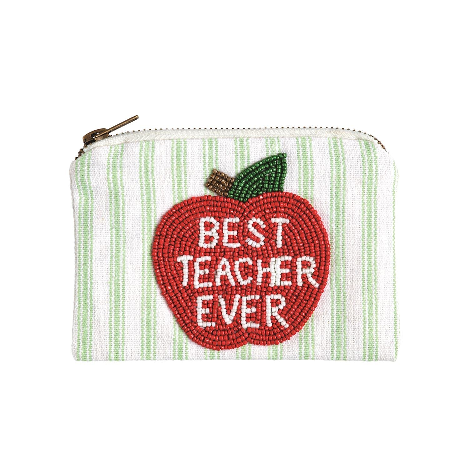 Mud Pie Teacher Beaded Pouch - Mud Pie