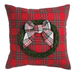 Mud Pie Velvet Loop Tartan Pillow - Mud Pie