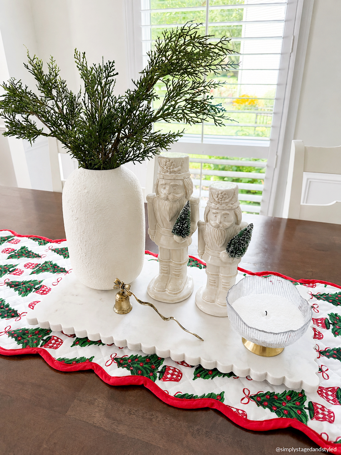 Mud Pie White Ceramic Nutcracker - Mud Pie