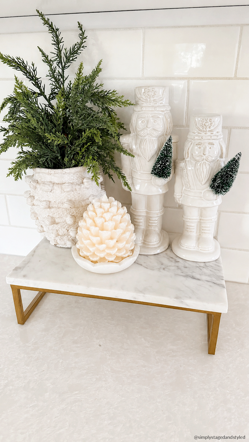 Mud Pie White Ceramic Nutcracker - Mud Pie