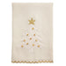 Mud Pie White Christmas Embroidery Towel - Mud Pie
