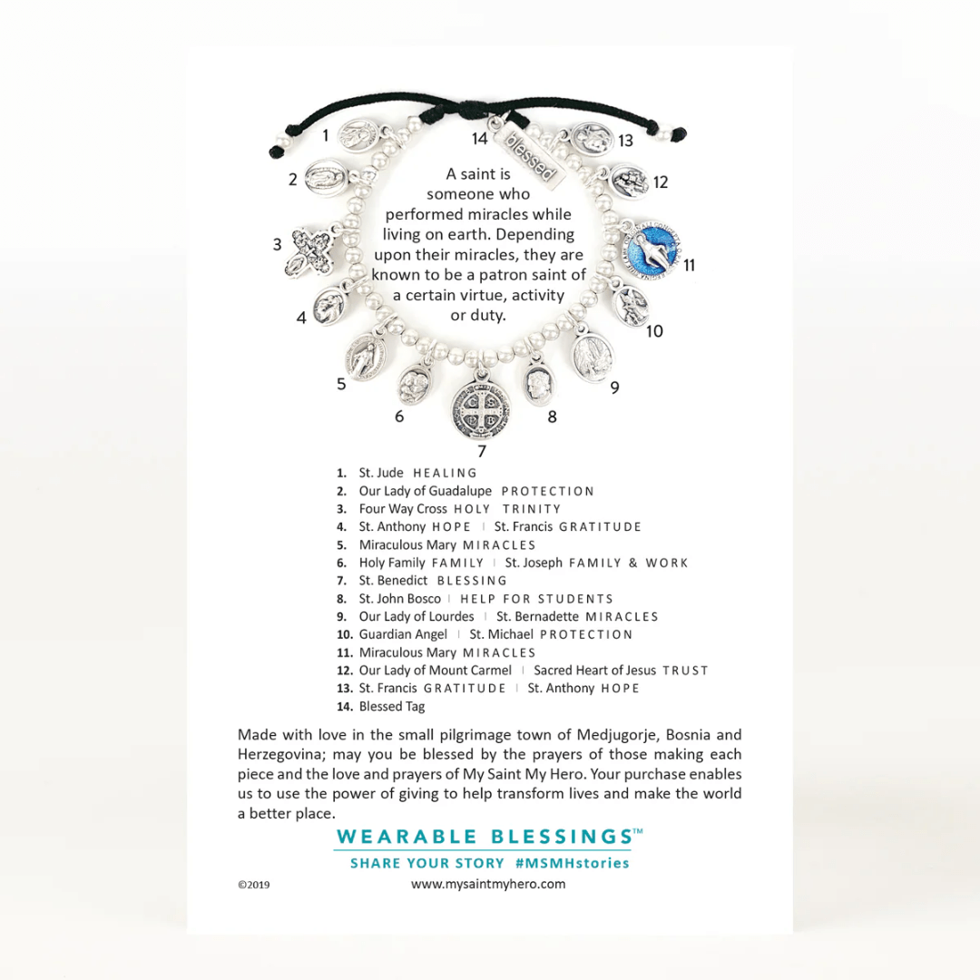 My Saint My Hero Glory Saints & Angels Bracelet - Silver - My Saint My Hero
