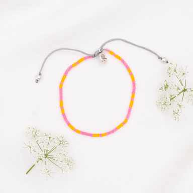 My Saint My Hero Hope Morse Code Bracelet - Pink/Orange - My Saint My Hero