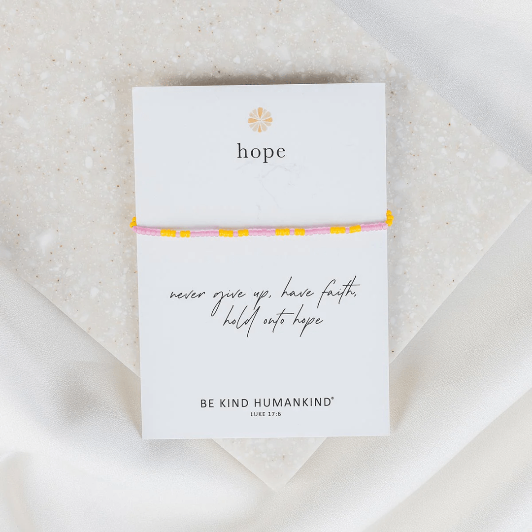 My Saint My Hero Hope Morse Code Bracelet - Pink/Orange - My Saint My Hero