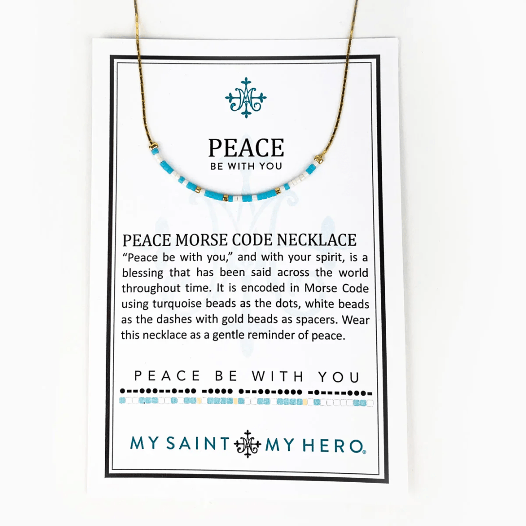 My Saint My Hero Morse Code Necklace - My Saint My Hero