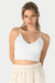 NikiBiki Lace Textured Bralette- White - NikiBiki